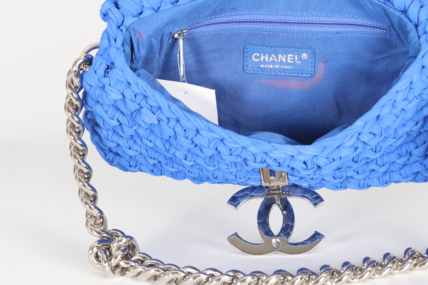 Chanel 2014 Fancy Crochet Shoulder Bag For Sale 4