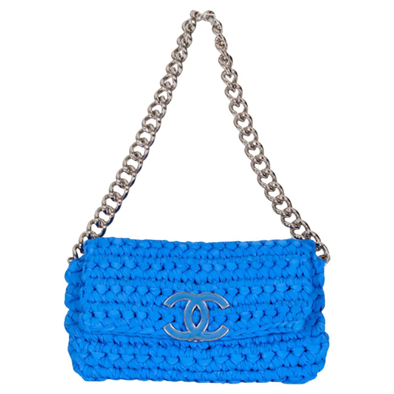 Chanel 2014 Fancy Crochet Shoulder Bag For Sale