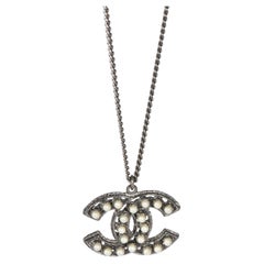 Chanel 2014 Faux Pearl CC Pendant
