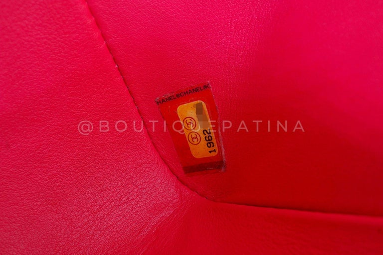 Chanel 2014 Fuchsia Pink Python Rectangular Mini Flap Bag RHW 67537 For  Sale at 1stDibs