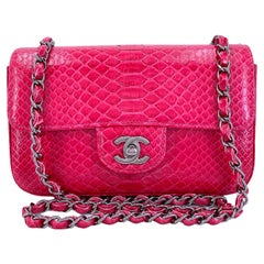 Chanel Pink Python - 4 For Sale on 1stDibs