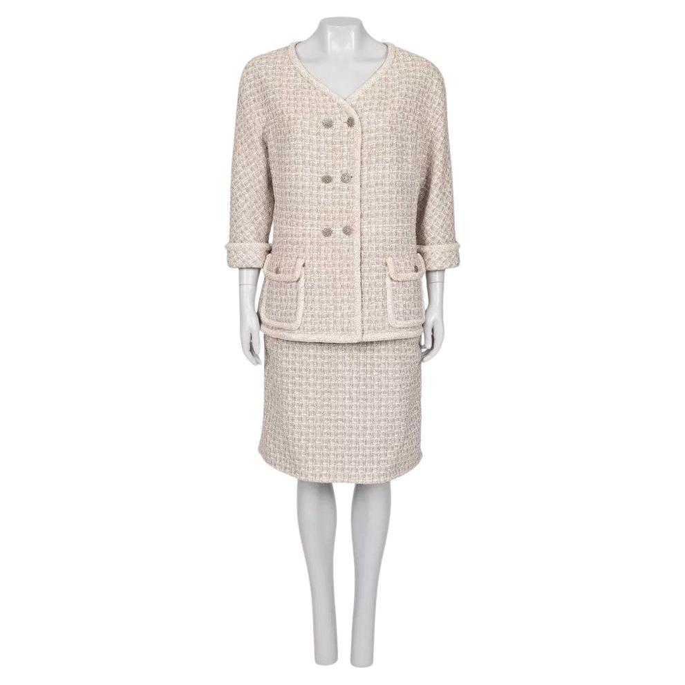 Chanel 2014 Combinaison jupe grise Sz.48 (4XL)