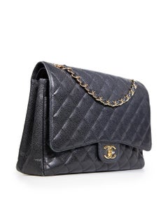 Chanel 2014 Jumbo Classic Flap Caviar Leather Bag