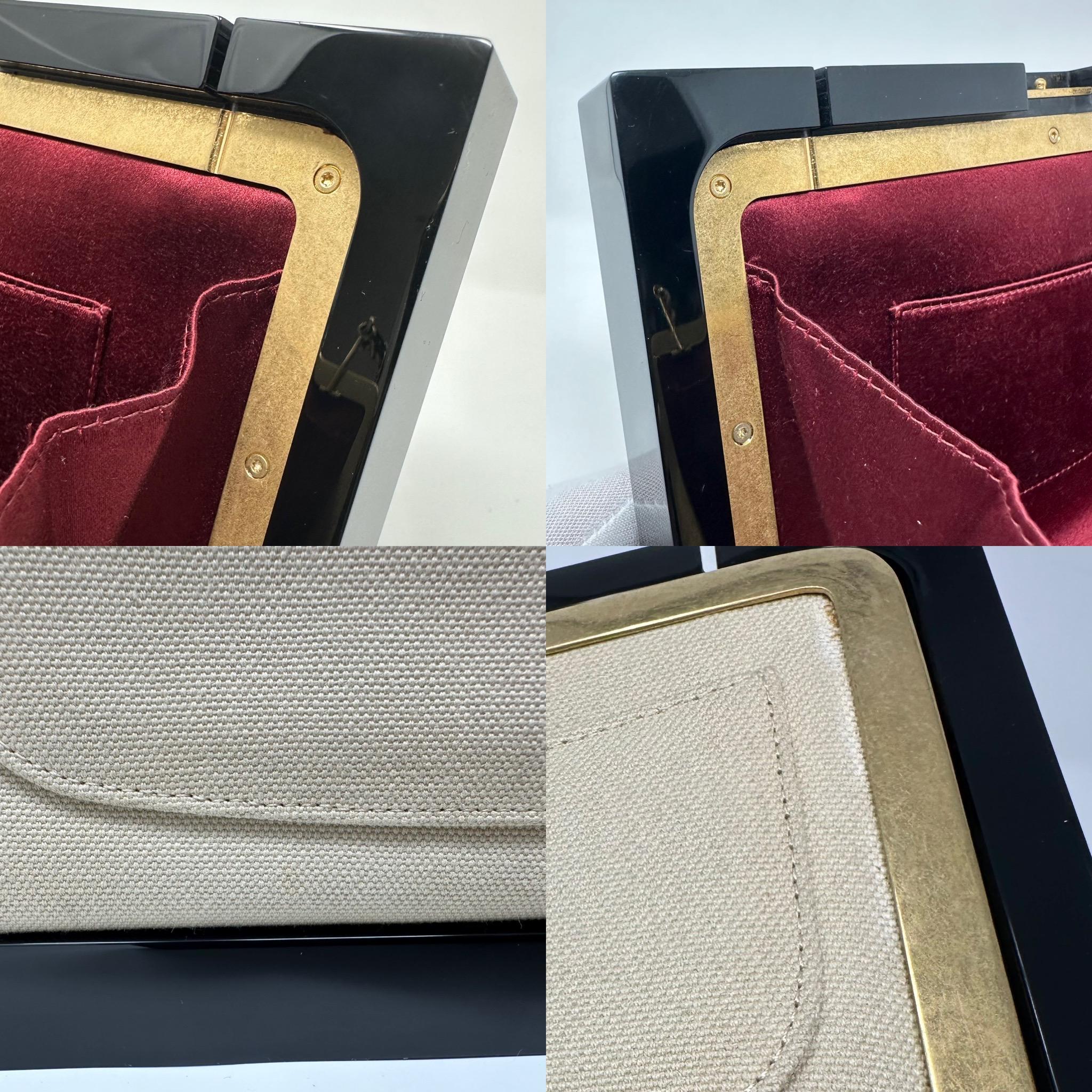 CHANEL 2014 Lambskin & Plexiglass 
