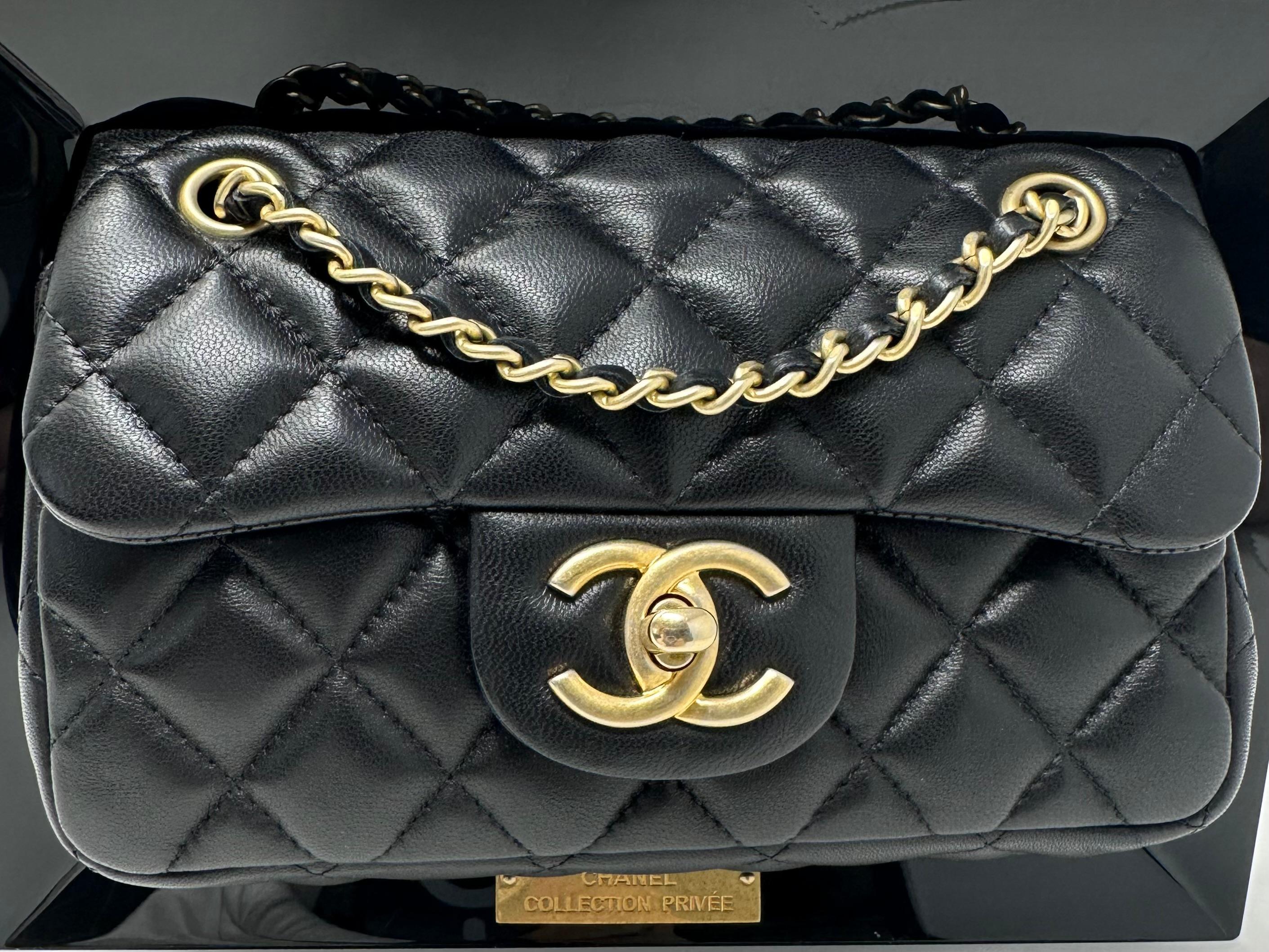 CHANEL 2014 Lambskin & Plexiglass 