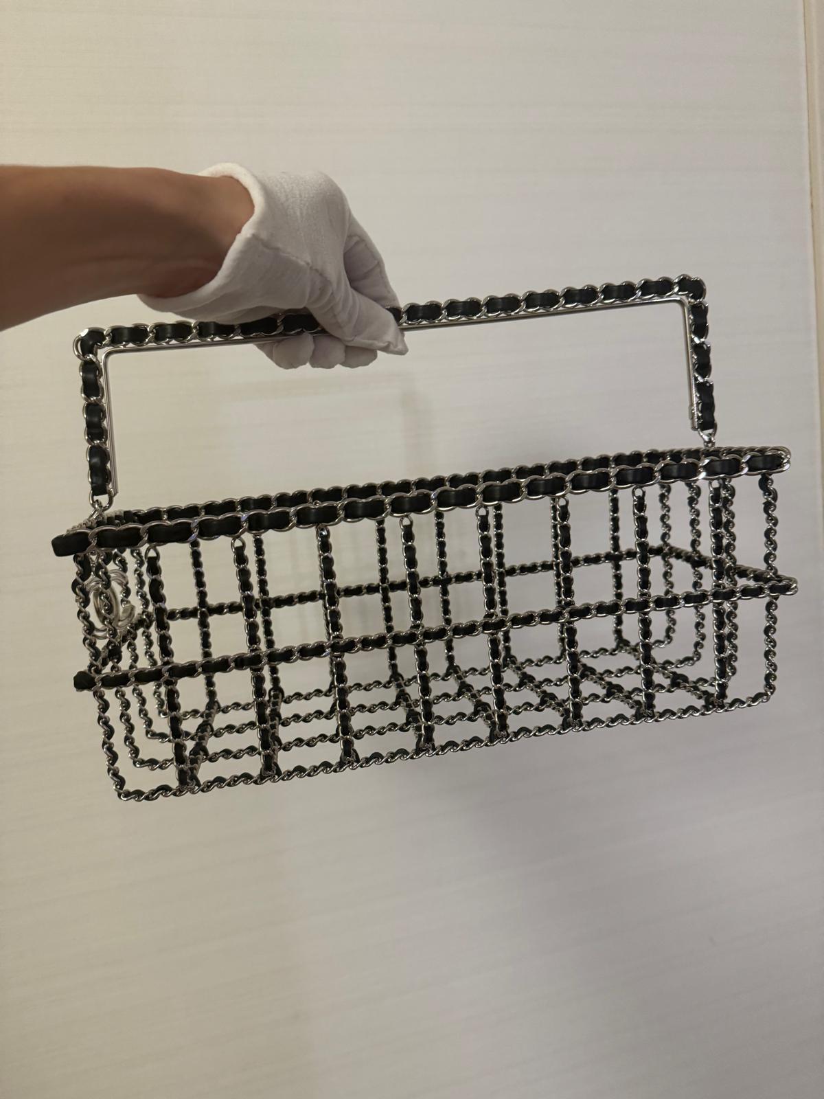 The Collectors Chanel 2014 Supermarket Collection Small Grocery Basket is an exceptionally rare and highly sought-after piece. Here are the details for this item:


• Base Length: 12.25 inches

• Height: 5.00 inches

• Width: 4.00 inches

• Drop: