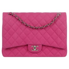 Pink Chanel Maxi Bag - 15 For Sale on 1stDibs