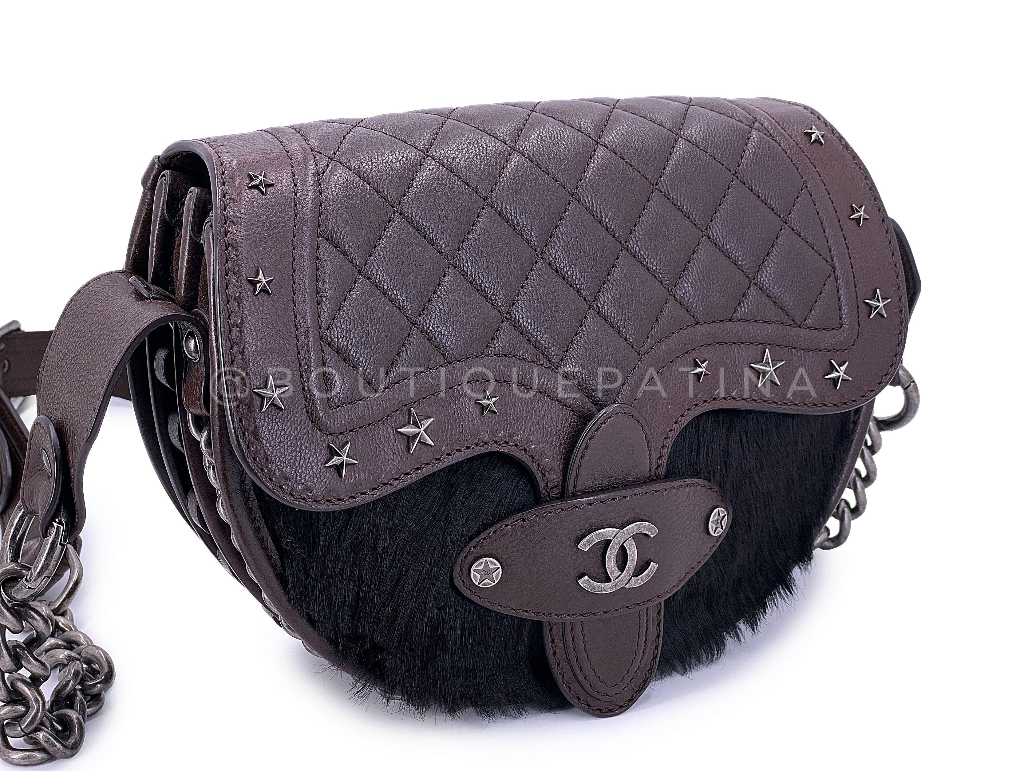 Chanel 2014 Paris Dallas Métiers d'Art Brown Pony Hair Bullet Strap Bag 67762 In Excellent Condition For Sale In Costa Mesa, CA
