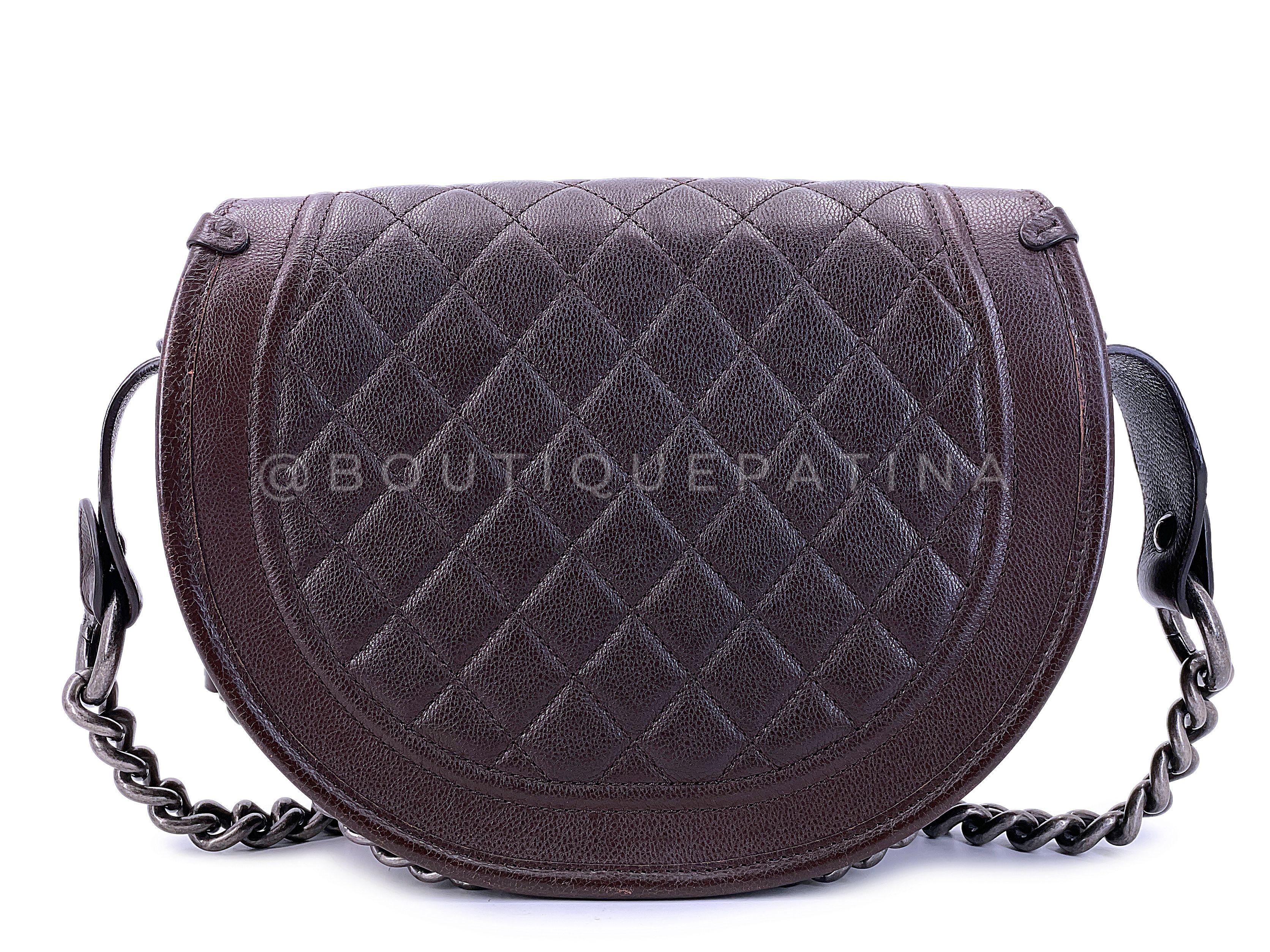 Chanel 2014 Paris Dallas Métiers d'Art Brown Pony Hair Bullet Strap Bag 67762 For Sale 1