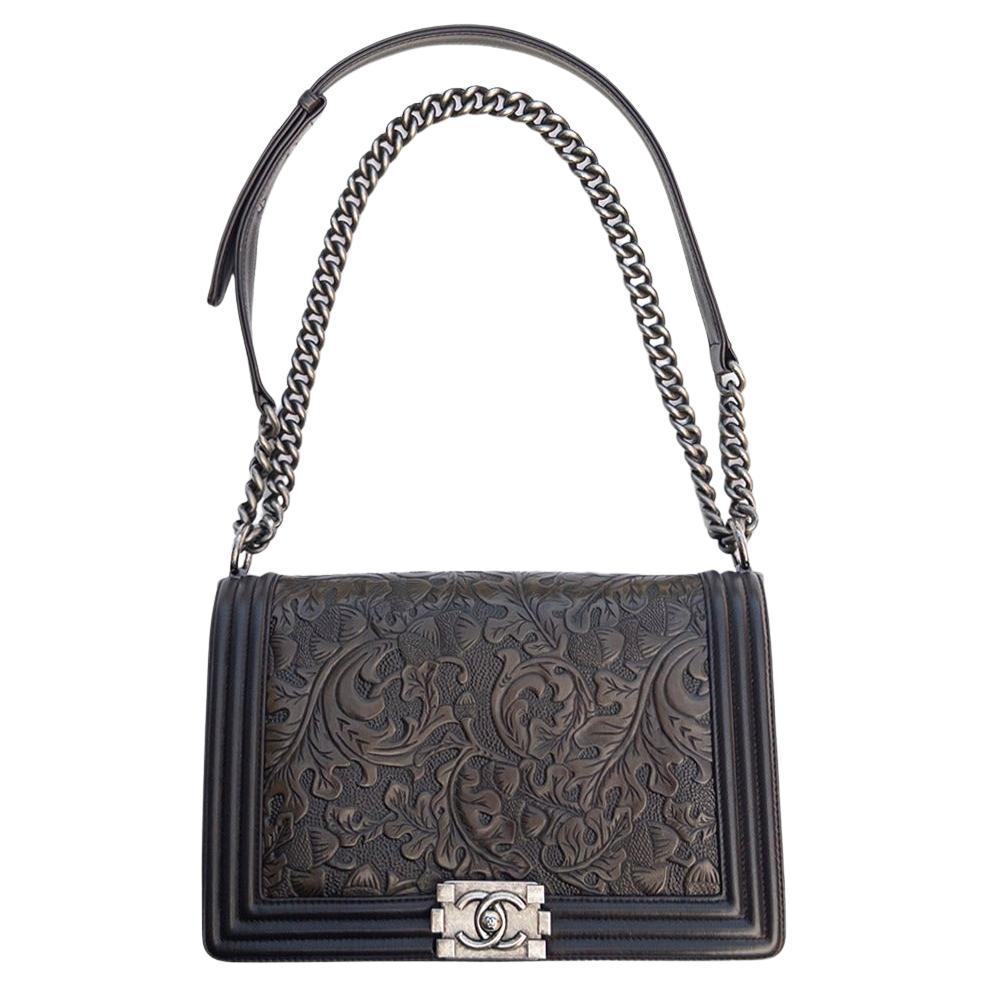 Chanel 2014 Paris Dallas RARE Medium Boy Bag LIMITED EDITION Cowboy Carter im Angebot