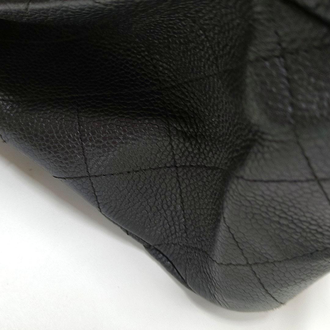 Chanel 2014 Paris-Edinburgh Flap Tote Bag Black Caviar Leather 8