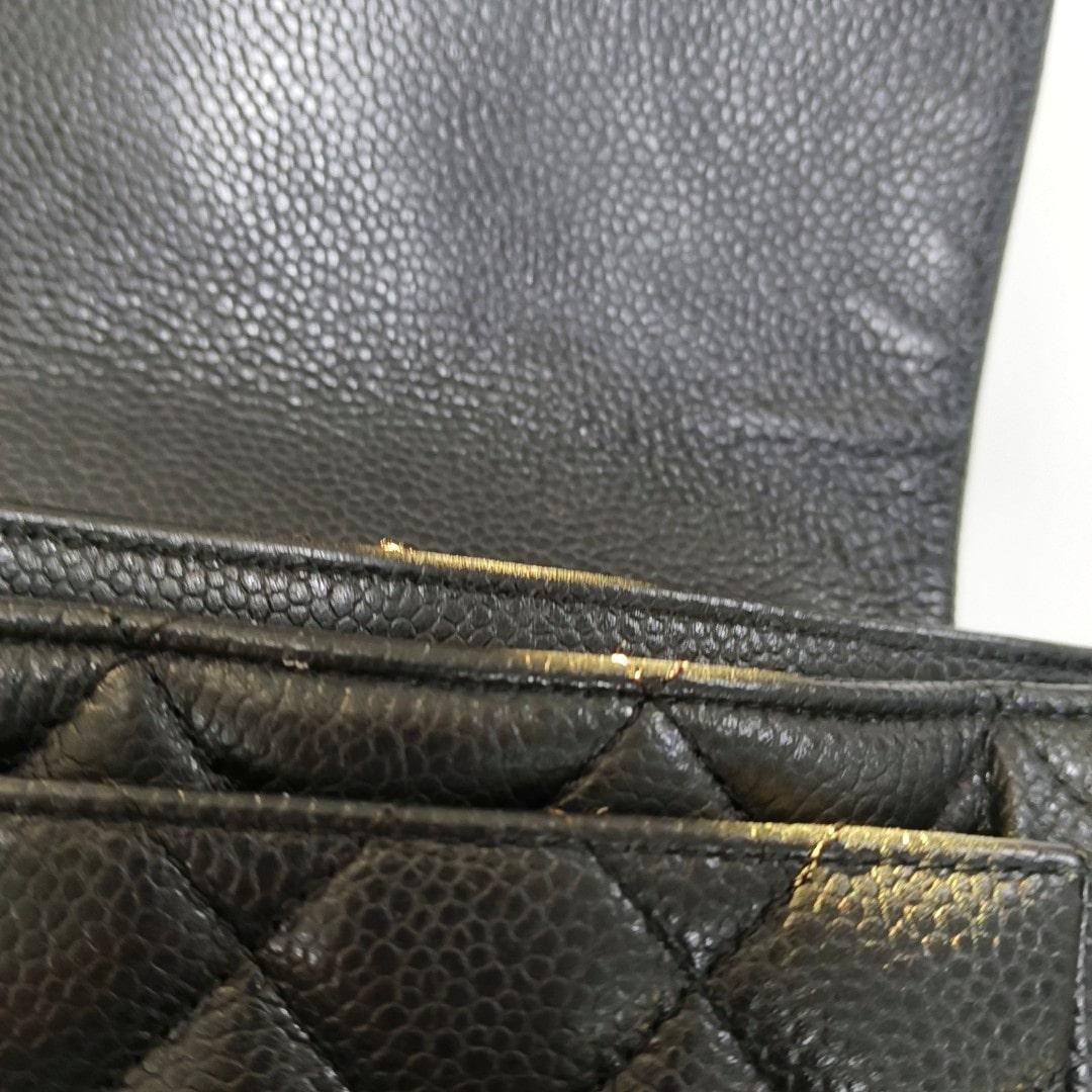 Chanel 2014 Paris-Edinburgh Flap Tote Bag Black Caviar Leather 2