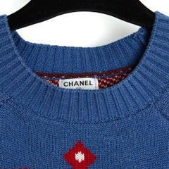 Chanel 2014 Pull Cachemire FR42 Dallas Pre Fall Cashmere Maxi Sweater UK14 US10