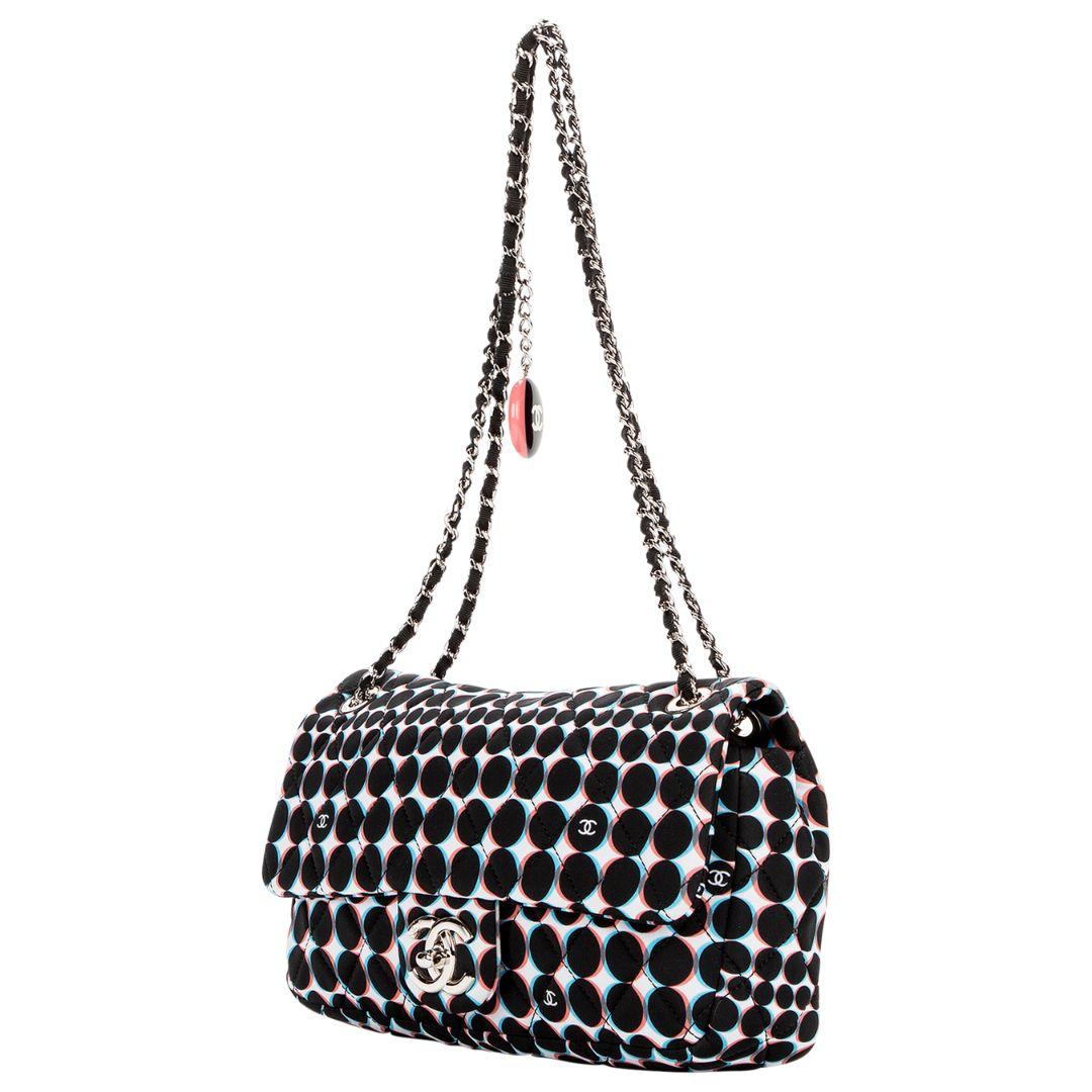 Black Chanel 2014 Rare 3D Single Flap Bag