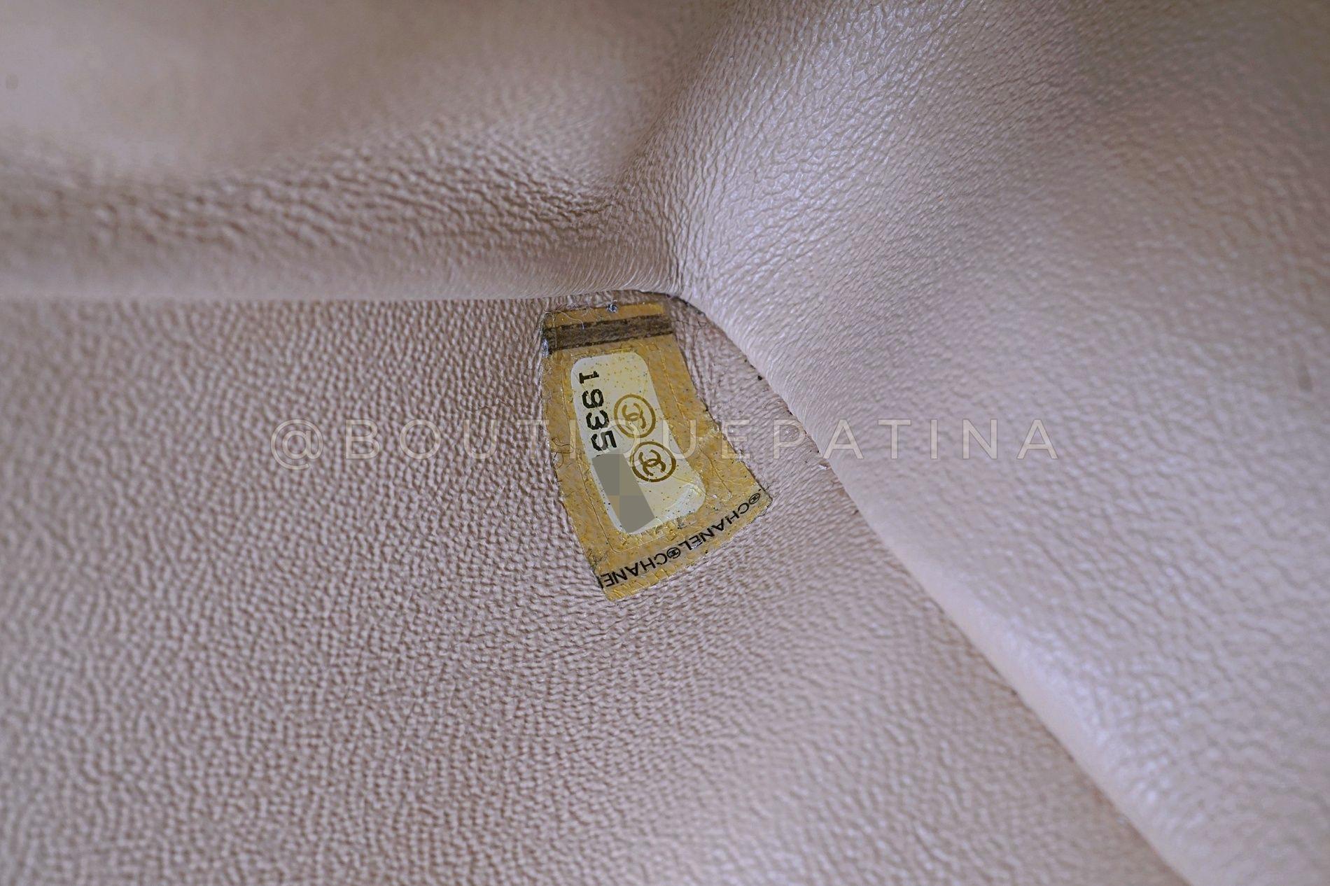 Chanel 2014 Rouge Coco Sailor Pearl Medium Classic Double Flap Bag GHW 68029 en vente 8