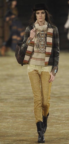 Chanel 2014 Runway Brown Western Hat