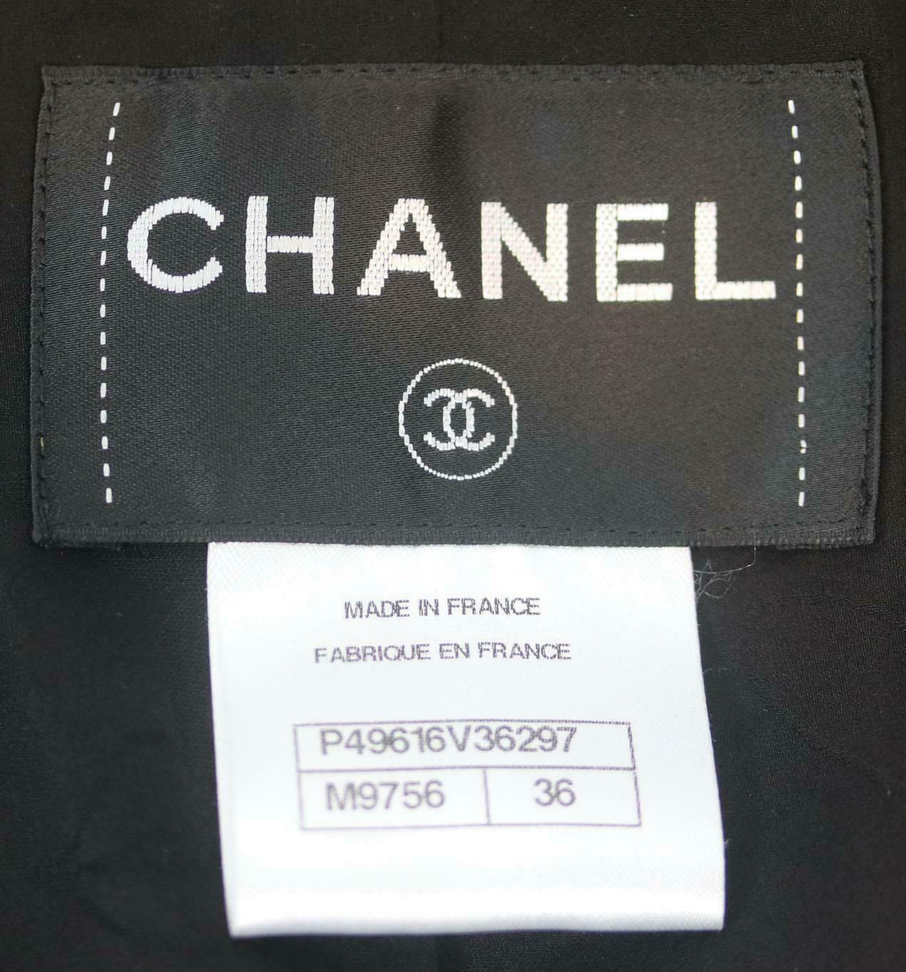 Women's Chanel 2014 Tweed Wool Blend Jacket
