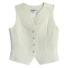 Vest Chanel Ecru size 36 FR in Cotton - 33172913