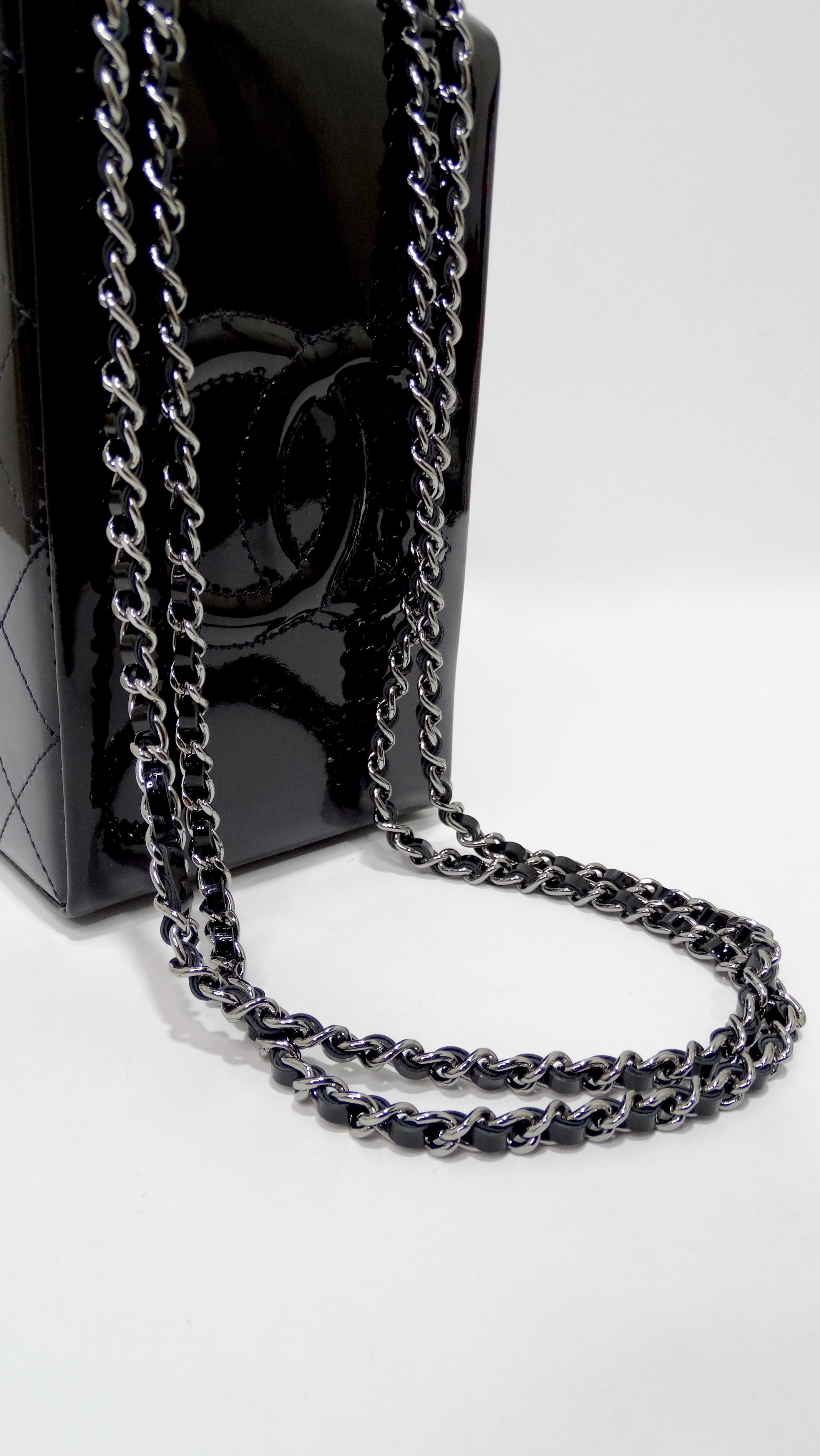 Chanel 2015 Black Patent Leather Milk Carton Bag 1
