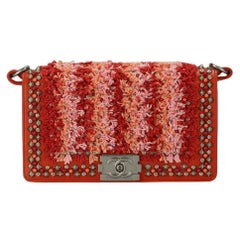 Chanel 2015 Boy Medium Embellished Leather Shoulder Bag