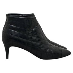 Chanel 2015 Camellia Accents Booties – Size 41
