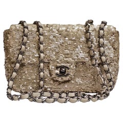 Chanel 2015 Champagne Sequin Small Flap Bag