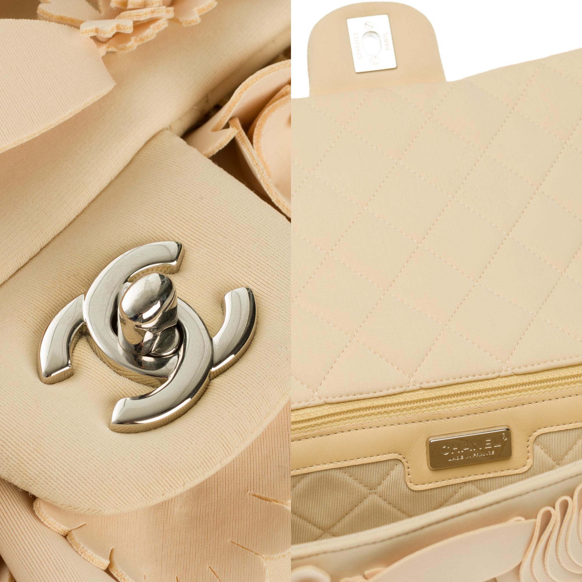 Beige Chanel 2015 Dubai-themed Cruise Collection/Timeless Camelia flowers in beige 