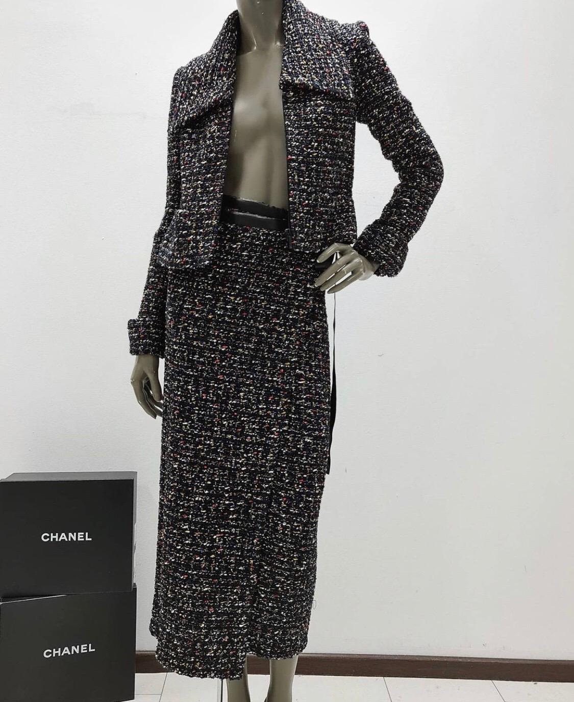 Chanel  2015  Fantasy Tweed Skirt Suit 4