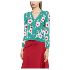 Chanel 2015 – Strickcardigan aus Kaschmir mit Blumenmuster