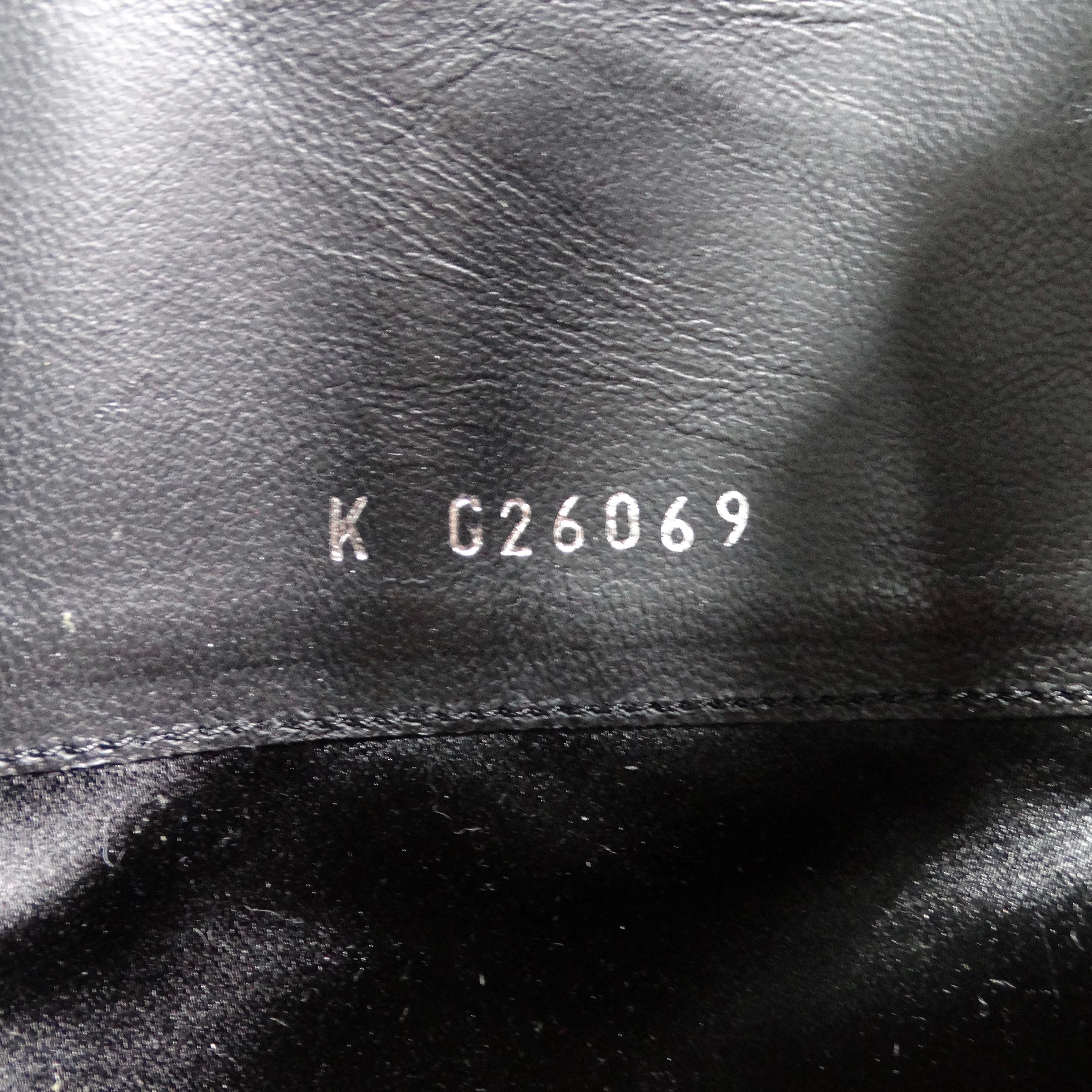 Chanel 2015 Interlocking CC Logo Black Leather Riding Boots For Sale 2