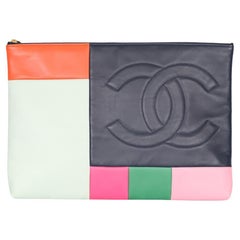 Chanel 2015 O-Case Leather Clutch