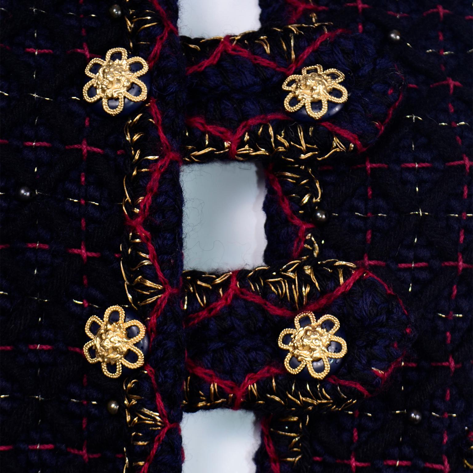 Chanel 2015 Paris Salzburg Collection $14250 Tweed Documented Runway Jacket 4