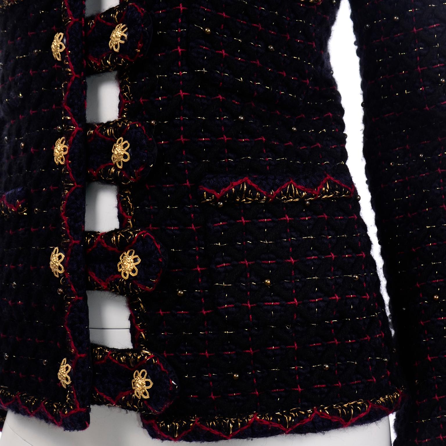Chanel 2015 Paris Salzburg Collection $14250 Tweed Documented Runway Jacket 5