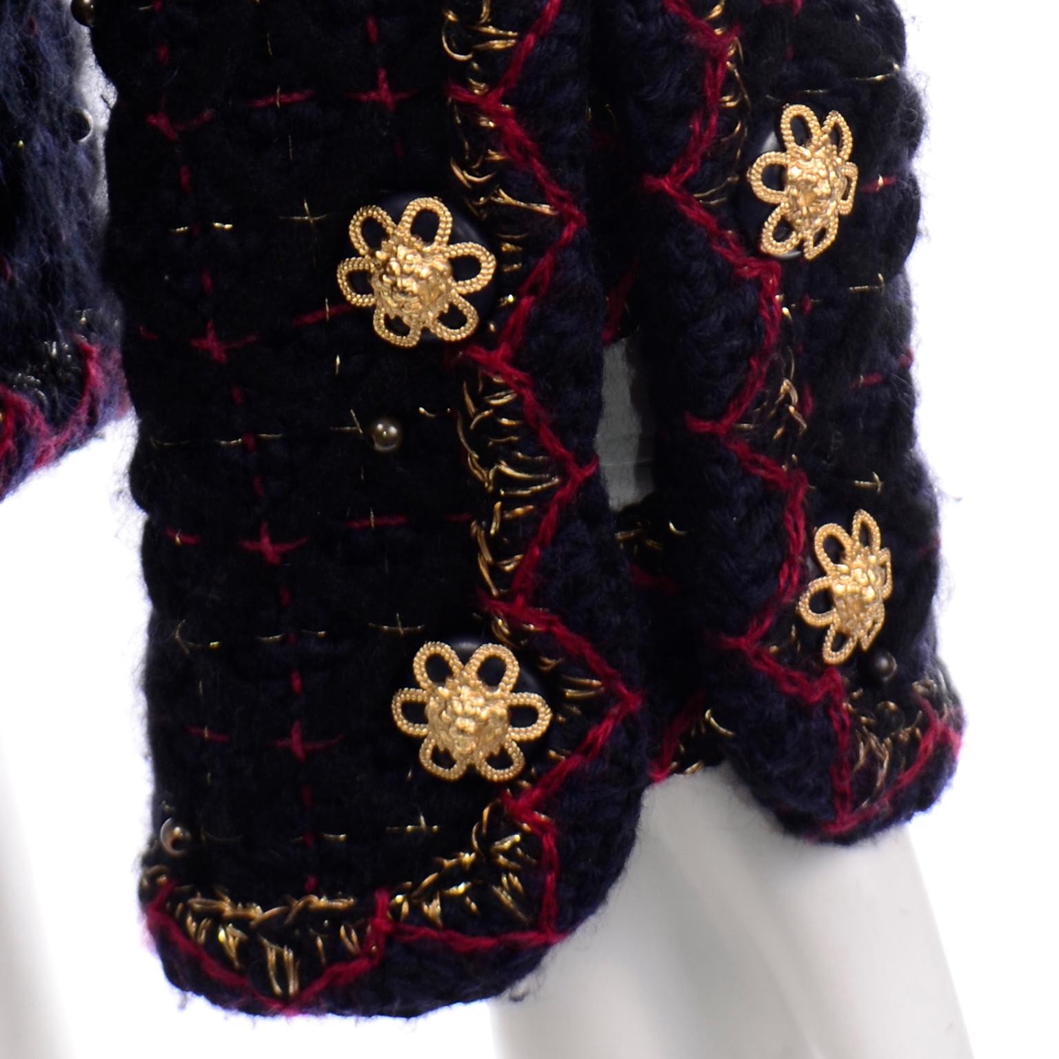 Chanel 2015 Paris Salzburg Collection $14250 Tweed Documented Runway Jacket 6
