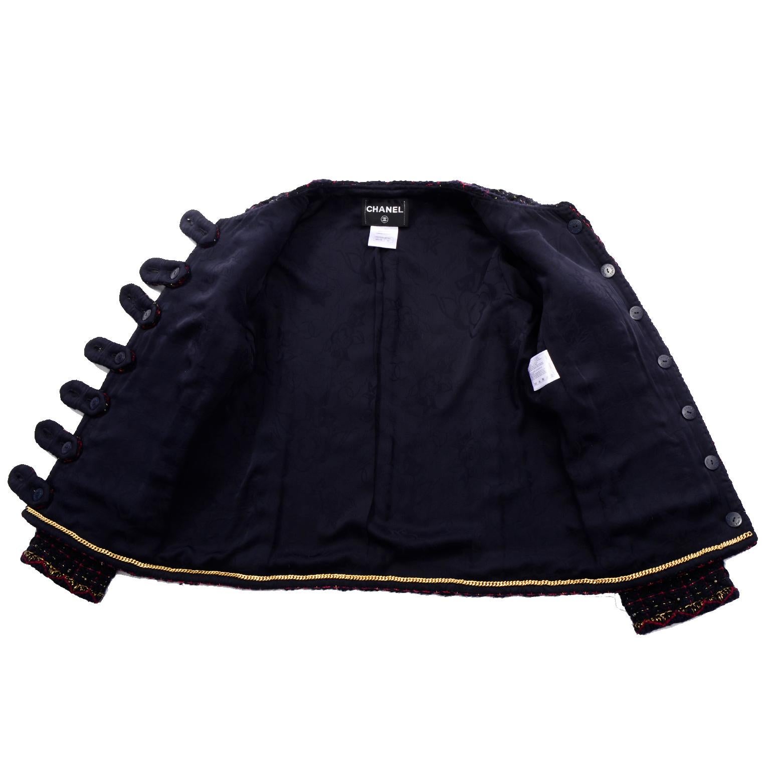 Chanel 2015 Paris Salzburg Collection $14250 Tweed Documented Runway Jacket 8