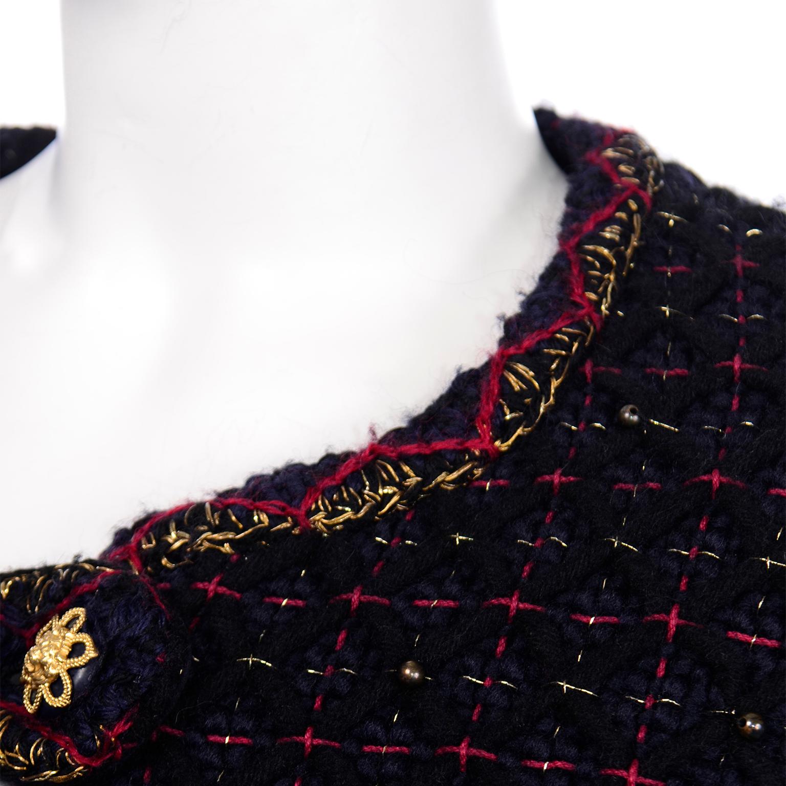 Chanel 2015 Paris Salzburg Collection $14250 Tweed Documented Runway Jacket 1