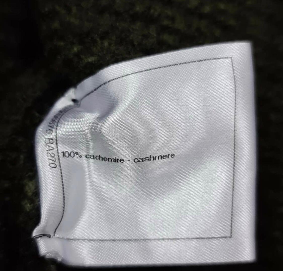 Chanel 2015 Paris-Salzburg Khaki Cashmere Coat  2