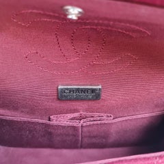 Chanel 2015 Red Edelweiss Reissue Wool Flap Bag