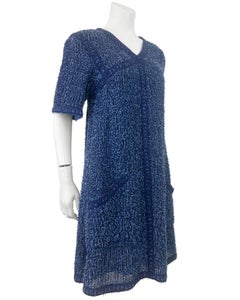 Chanel 2015 Spring/Summer Blue Bouclé Dress