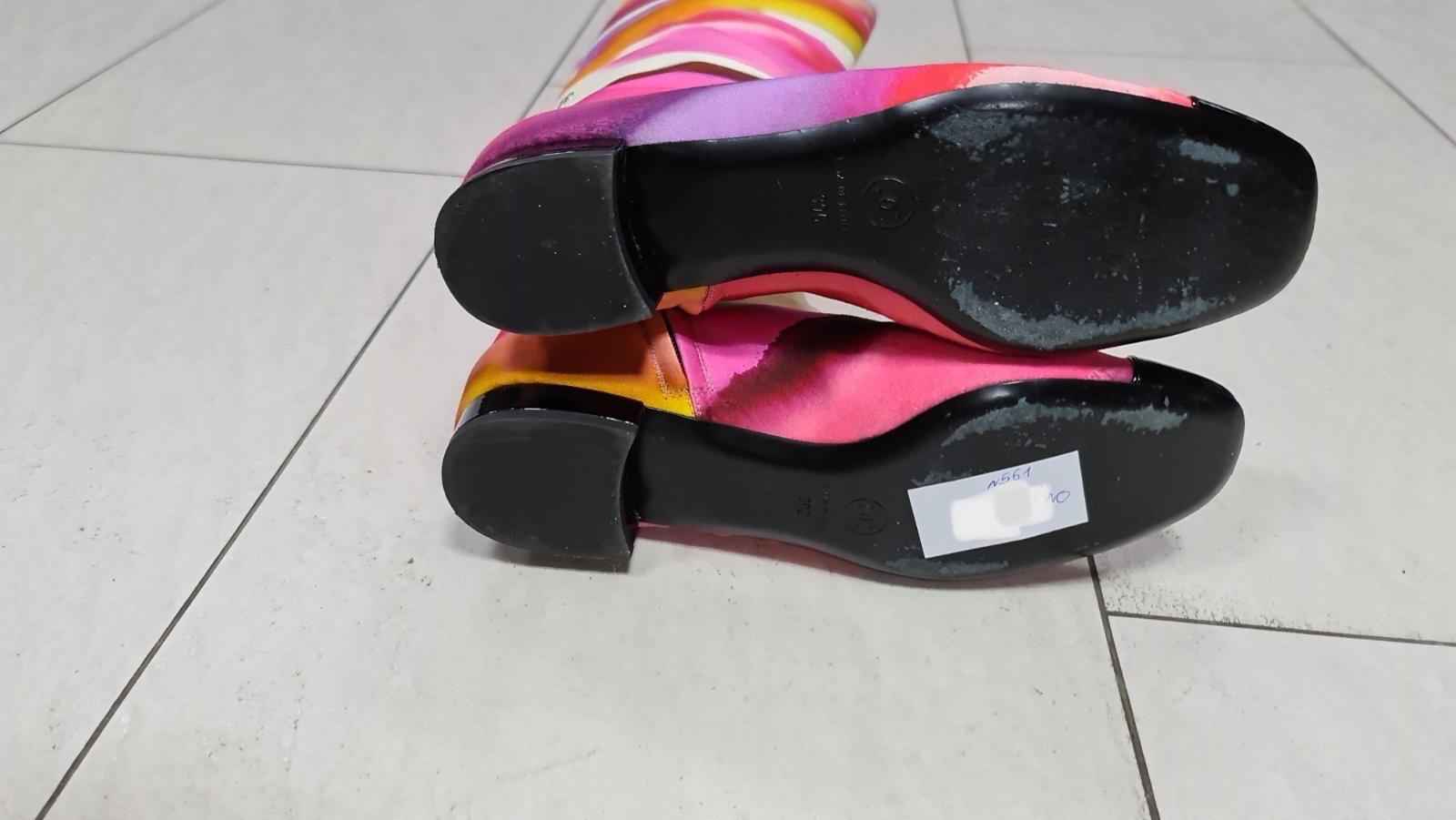 Chanel 2015 Botas de tela multicolor Primavera-Verano 2