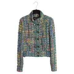 Chanel 2015 Veste Multicolor FR36 ou 38 Colorful Tweed Jacket UK8 US6 CC Mania