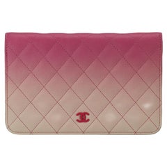 Chanel 2015 Wallet On Chain Ombre Quilted Leather Shoulder Bag