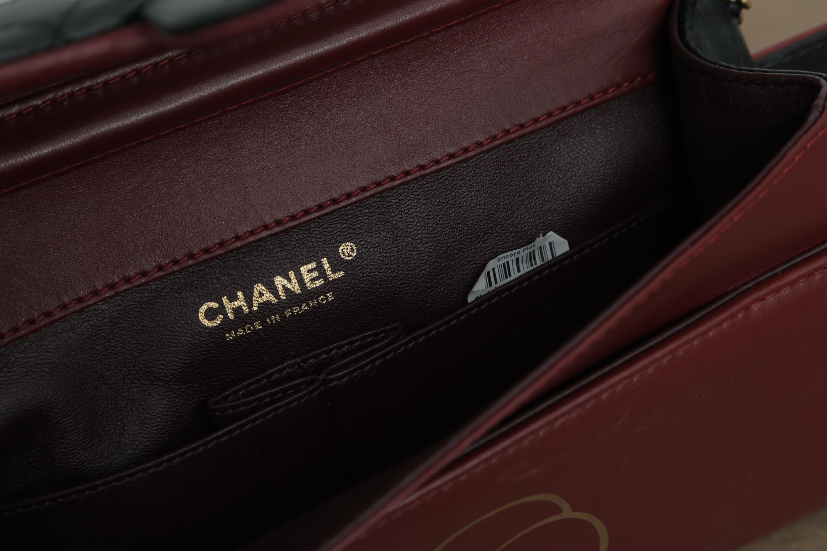 Chanel 2015s Burgundy Gabrielle Brasserie Menu Flap Clutch 1