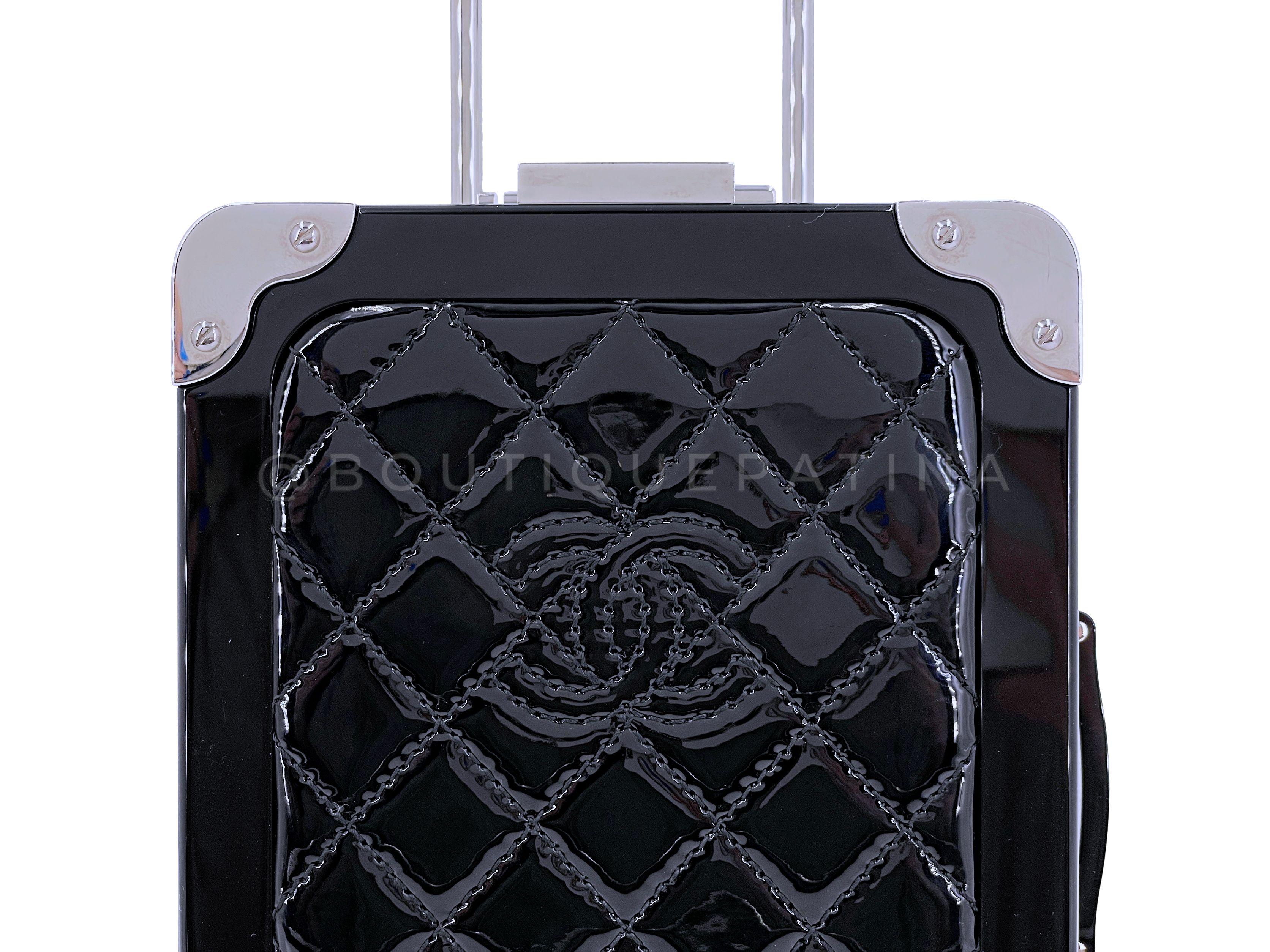 Chanel 2016 Airlines Evening In The Air Trolley Minaudière Bag Black 67163 For Sale 8