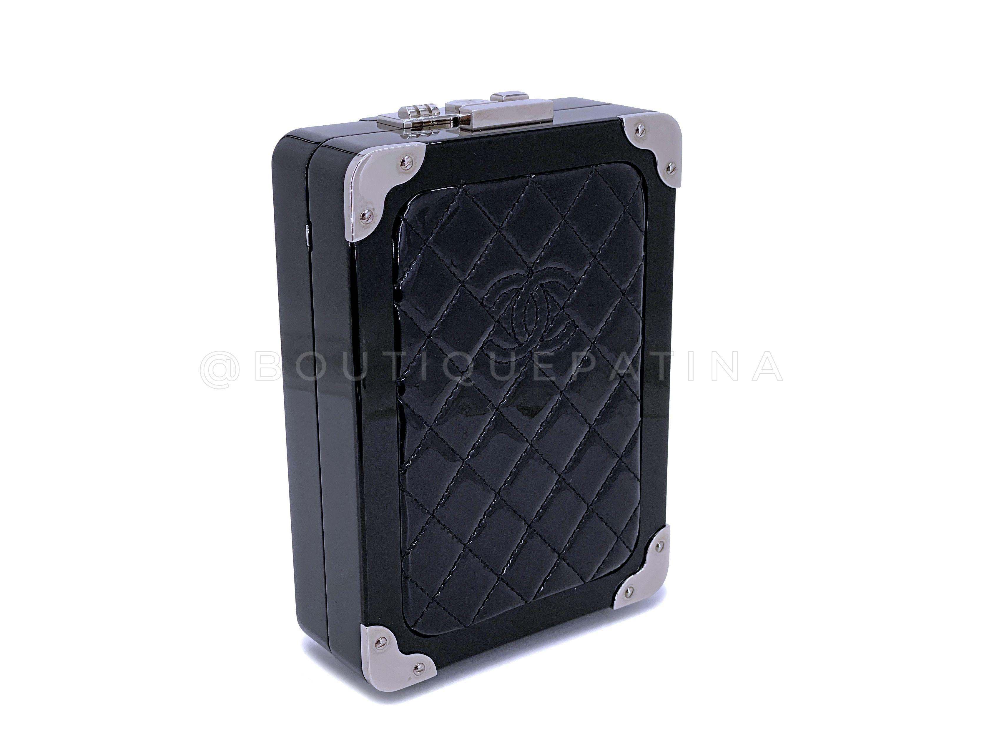 Chanel 2016 Airlines Evening In The Air Trolley Minaudière Bag Black 67163 For Sale 1