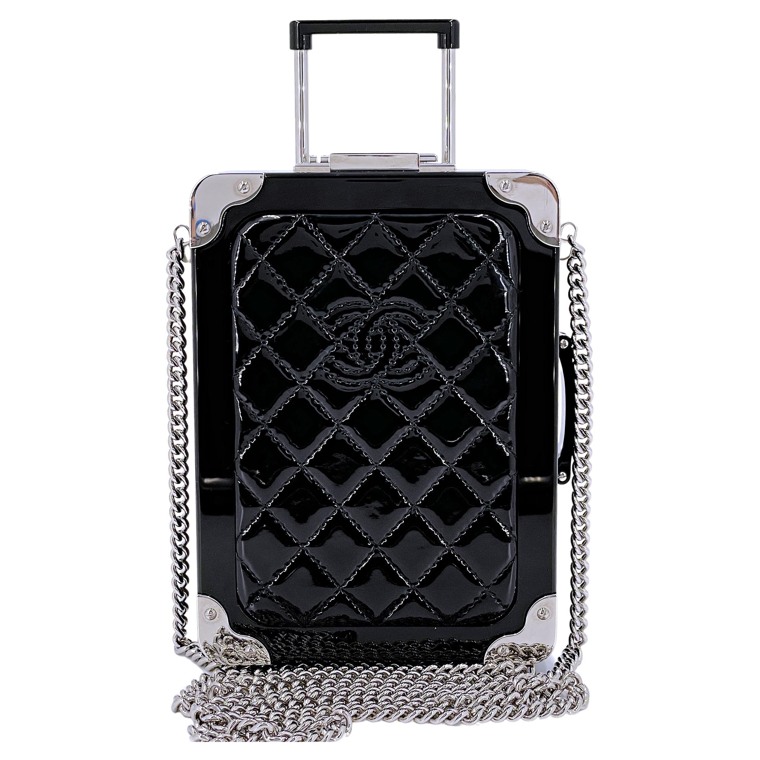 Chanel 2016 Airlines Evening In The Air Trolley Minaudière Bag Black 67163 For Sale