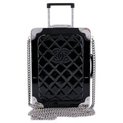 Chanel 2016 Airlines Evening In The Air Trolley Minaudière Bag Black 67163