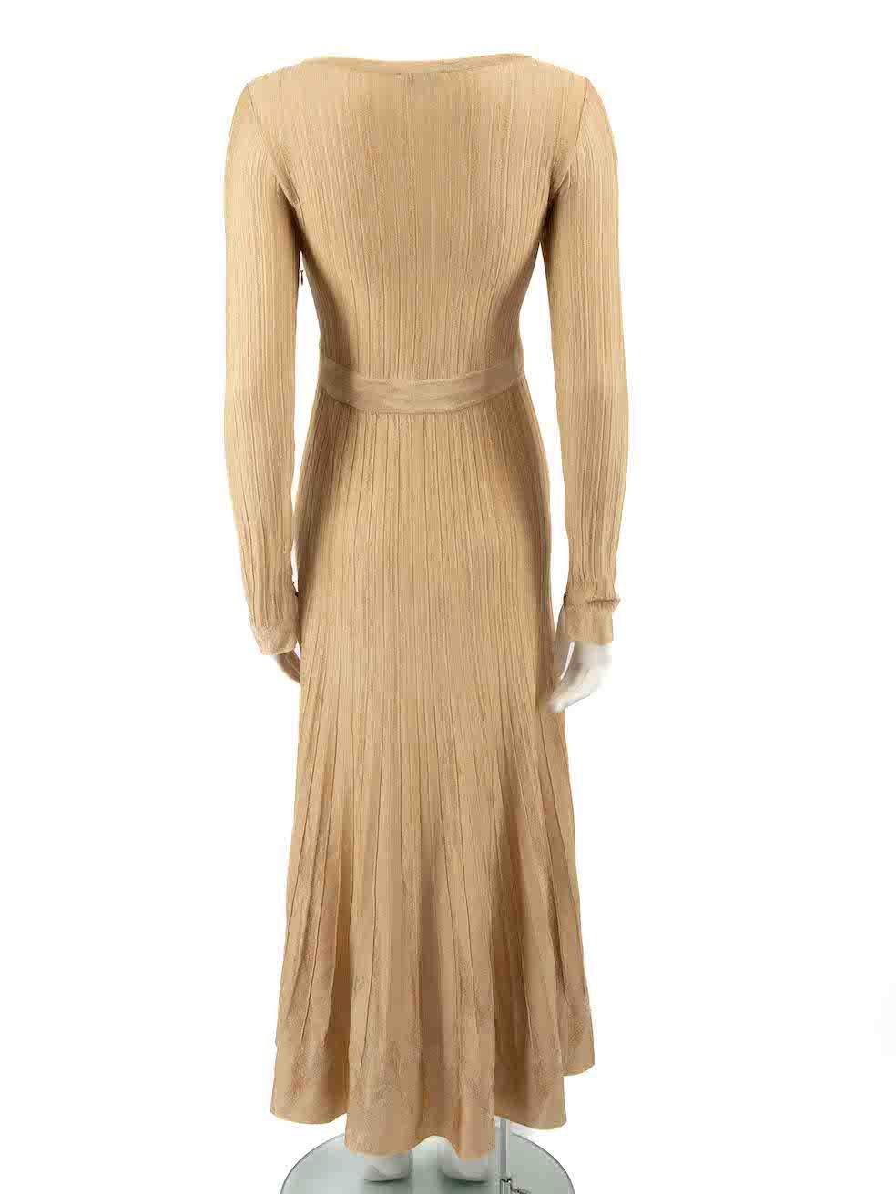 Chanel 2016 Beige Paris-Rome Metiers d'Art Knit Dress Size S In Good Condition For Sale In London, GB