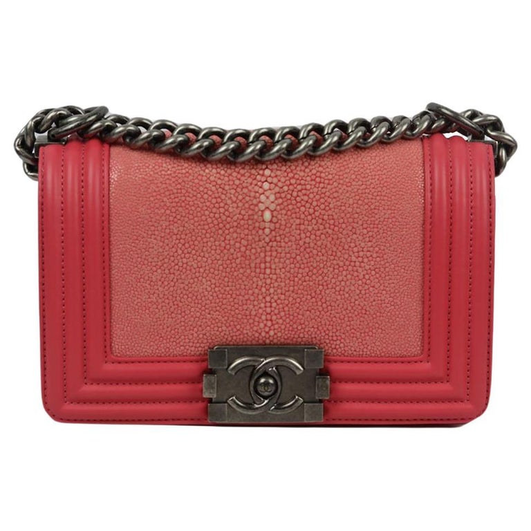 Pink Chanel Boy Bag - 32 For Sale on 1stDibs