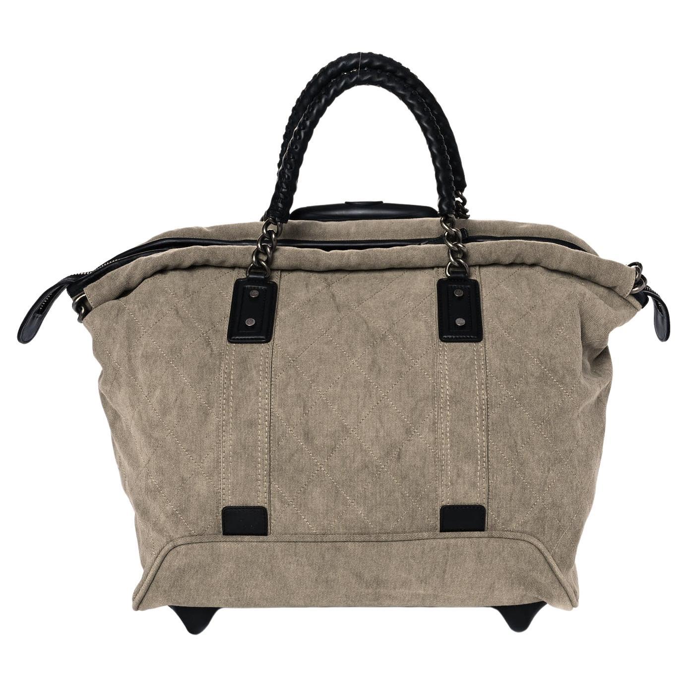 Chanel 2016 Coco Cocoon Carry Suitcase On Trolley Reise Beige Gepäcktasche im Angebot